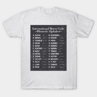 Morse Code Alphabet T-Shirt